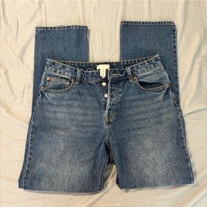 H&M Women's Denim Straight Leg Jeans